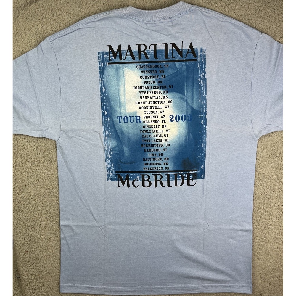 Vintage 2003 Martina McBride Country Music Tour Graphic T-Shirt Adult Size L - Picture 5 of 7
